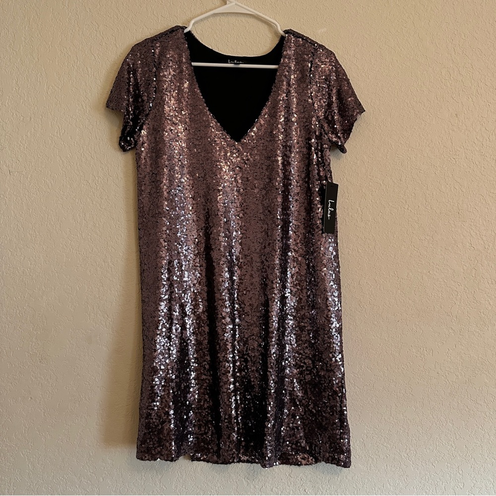 NWT Purple Sequin Dress